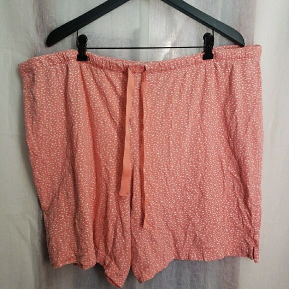 Simply Basic Sleepwear Sleep Shorts High Rise Peach Women's Size 3XL Plus 22/24W - Picture 1 of 6
